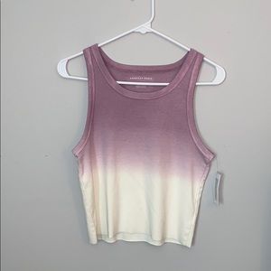American Eagle Cropped Ombré Tank